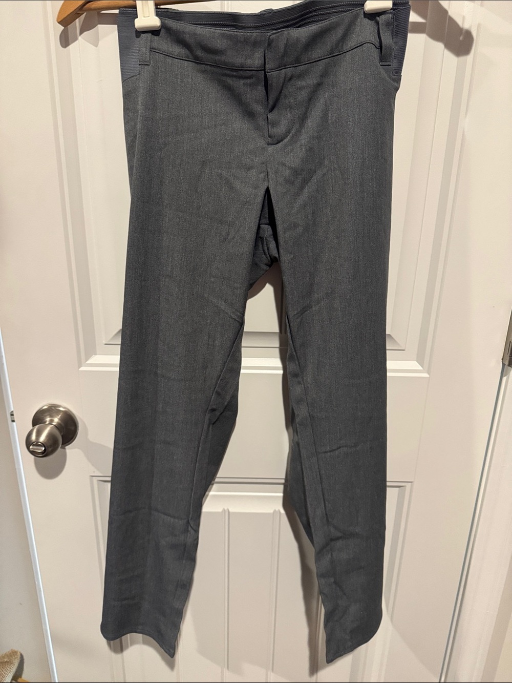 Woman’s maternity  Gray Dress Pants - Classic Straight Leg